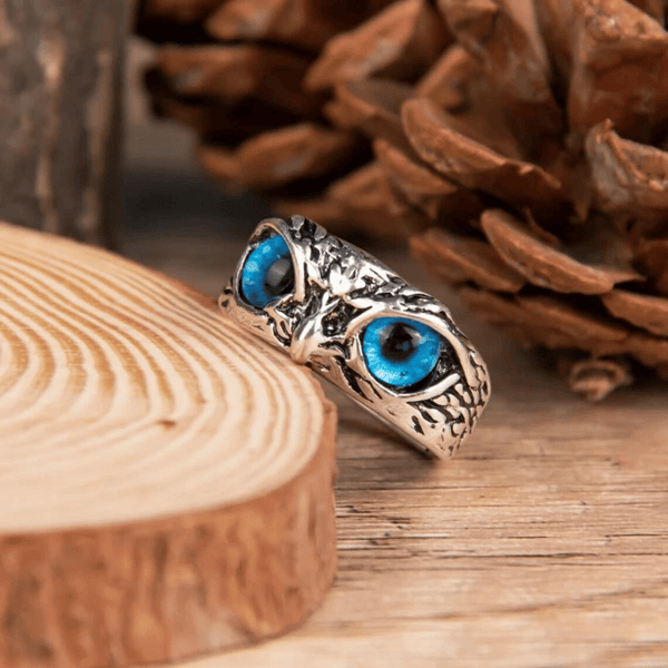 Silver Plated Owl Ring