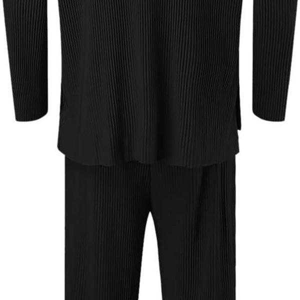 Men's Solid Round Neck Co-ord Set